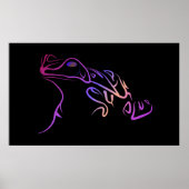 gestileerde kikker poster (Voorkant)