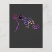 Gestileerde kikkerdoodle briefkaart (Voorkant)