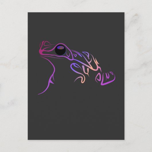 Gestileerde kikkerdoodle briefkaart (Voorkant)