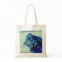 Gestileerde kip #1 paarse Canvas tas