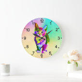 Gestileerde Kitten Prismatic Design-32345 Grote Klok (Huis)