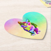 Gestileerde Kitten Prismatic Design-32345 Kartonnen Onderzetters (Gekanteld)