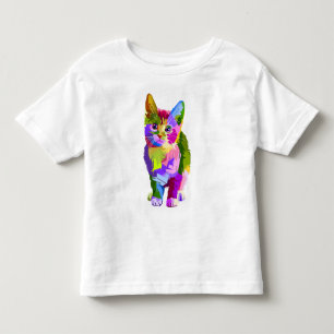 Gestileerde Kitten Prismatic Design-32345 Kinder Shirts