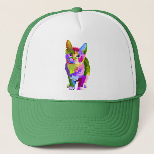 Gestileerde Kitten Prismatic Design-32345 Trucker Pet