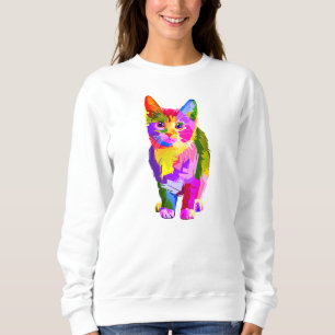 Gestileerde Kitten Prismatic Design-32345 Trui