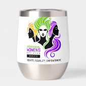 Gestileerde Kleurrijke Trio van Vrouwen IWD 2025 (Achterkant)