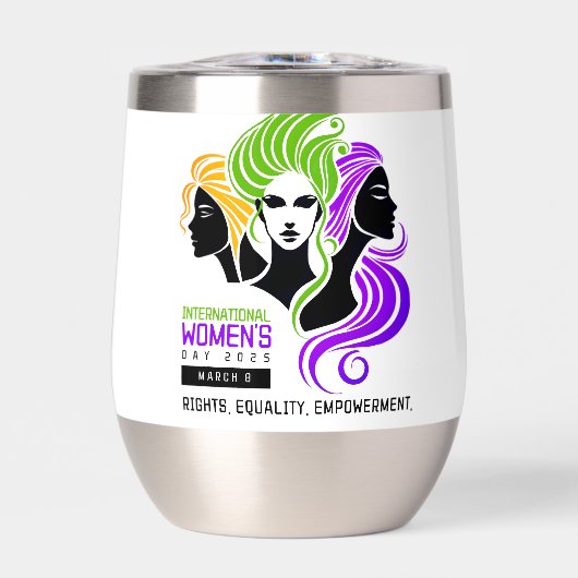 Gestileerde Kleurrijke Trio van Vrouwen IWD 2025 (Voorkant)