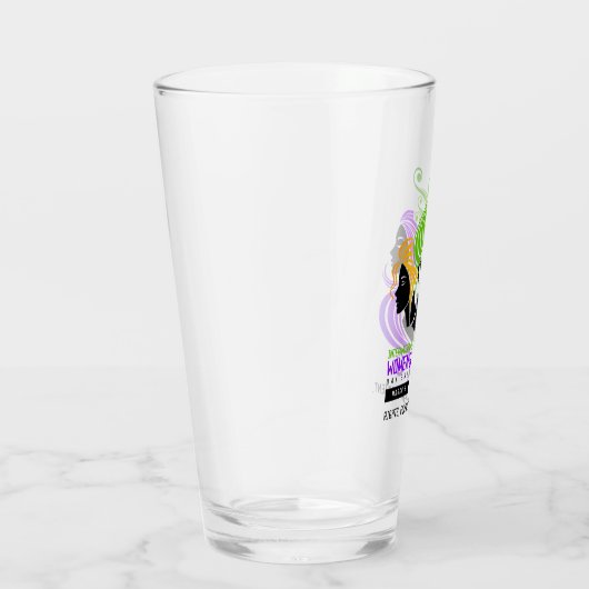 Gestileerde Kleurrijke Trio van Vrouwen IWD 2025 Glas (Rechts)