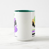 Gestileerde Kleurrijke Trio van Vrouwen IWD 2025 Mok (Midden)