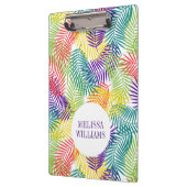 Gestileerde kleurrijke tropische bladeren patroon klembord (Links)