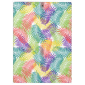 Gestileerde kleurrijke tropische bladeren patroon klembord (Achterkant)
