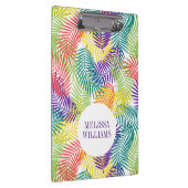 Gestileerde kleurrijke tropische bladeren patroon klembord (Rechts)