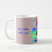 Gestileerde koele kat koffiemok (Links)