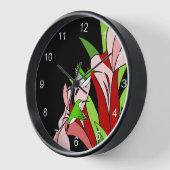 Gestileerde kolibrie en bloem (Hoek)