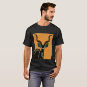 Gestileerde kudu t-shirt (Voorkant volledig)