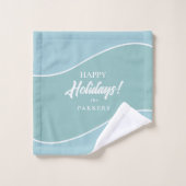 Gestileerde Kust Kerstbomen Patroon#6 ID1009 Bad Handdoek (Wasdoekje)