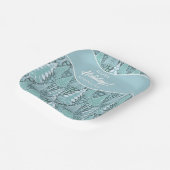 Gestileerde Kust Kerstbomen Patroon#6 ID1009 Papieren Bordje (Gebogen)