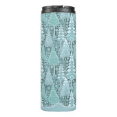 Gestileerde Kust Kerstbomen Patroon#6b ID1009 Thermosbeker (Achterkant)