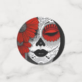 Gestileerde La Catrina Confetti (Kleine voorkant)