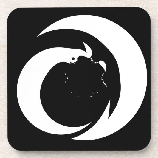 Gestileerde letter "A" monogram Art Bier Onderzetter (Voorkant)