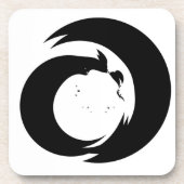 Gestileerde letter "A" monogram moderne kunst Bier Onderzetter (Voorkant)