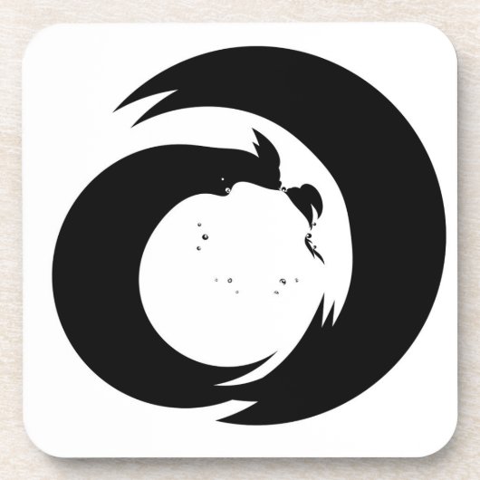 Gestileerde letter "A" monogram moderne kunst Bier Onderzetter (Voorkant)