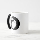 Gestileerde letter "A" monogram moderne kunst Magische Mok (Voorkant links)