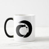 Gestileerde letter "A" monogram moderne kunst Magische Mok (Links)