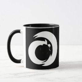 Gestileerde letter "A" monogram moderne kunst Mok