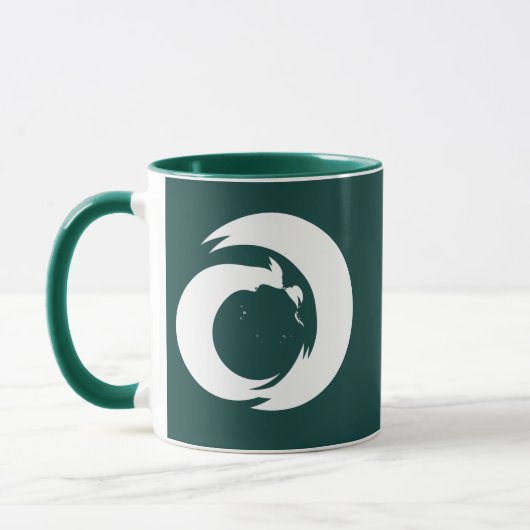 Gestileerde letter "A" Monogram Moderne Kunst Mok (Links)