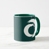Gestileerde letter "A" Monogram Moderne Kunst Mok (Voorkant rechts)