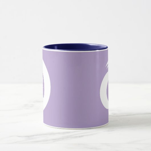 Gestileerde letter "A" monogram moderne kunst Mok (Midden)