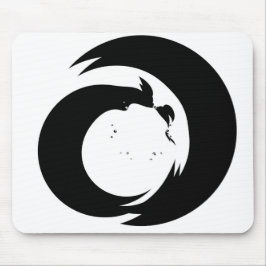 Gestileerde letter "A" monogram moderne kunst Muismat