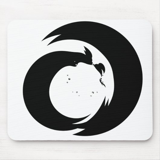 Gestileerde letter "A" monogram moderne kunst Muismat (Voorkant)