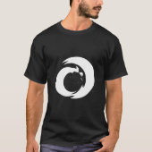 Gestileerde letter "A" monogram moderne kunst T-shirt (Voorkant)
