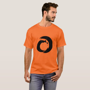 Gestileerde letter "A" monogram moderne kunst T-shirt