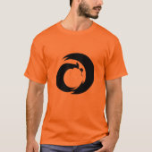 Gestileerde letter "A" monogram moderne kunst T-shirt (Voorkant)