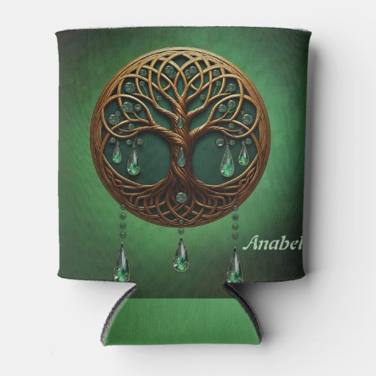 Gestileerde levensboom blikjeskoeler (Voorkant)