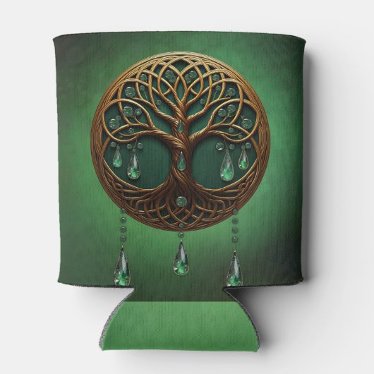 Gestileerde levensboom blikjeskoeler (Achterkant)