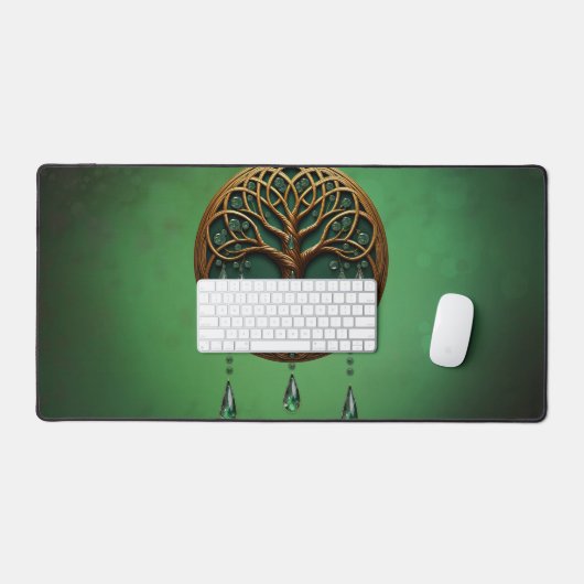 Gestileerde levensboom bureaumat (Keyboard & Muis)