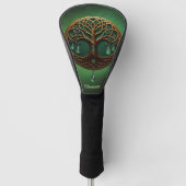 Gestileerde levensboom golfheadcover (Voorkant)