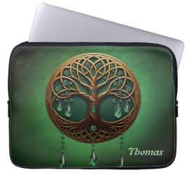 Gestileerde levensboom laptop sleeve
