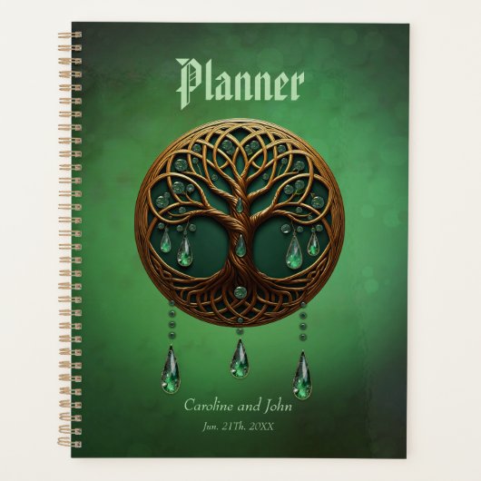 Gestileerde levensboom planner (Voorkant)