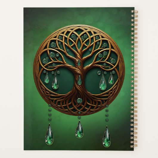 Gestileerde levensboom planner (Achterkant)