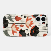 gestileerde lotus iPhone 16 hoesje (Achterkant horizontaal)