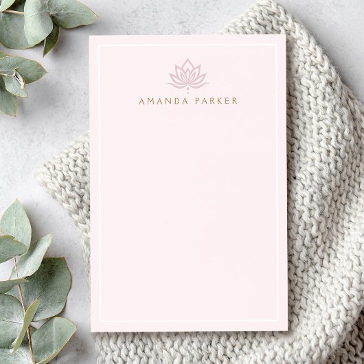 Gestileerde lotusbloem roze yoga healing post-it® notes