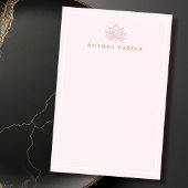 Gestileerde lotusbloem roze yoga healing post-it® notes