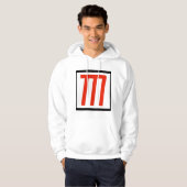 Gestileerde M – Uniek Initiaal Design Hoodie (Voorkant volledig)