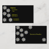 gestileerde madeliefjes profielkaart visitekaartje (Voorkant / Achterkant)