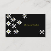 gestileerde madeliefjes profielkaart visitekaartje (Achterkant)